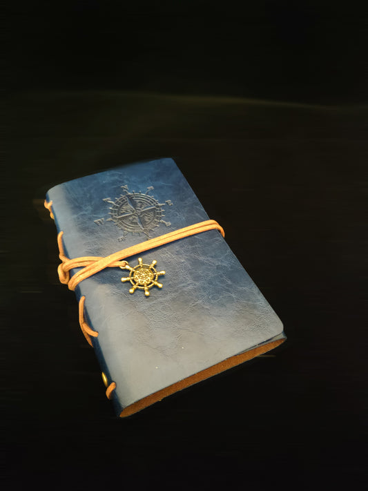 Notebook - Faux leather Cover - Blue