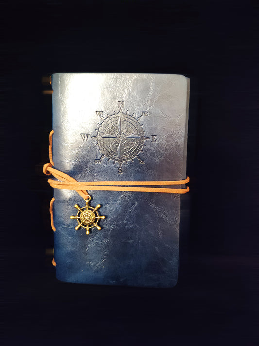 Notebook - Faux leather Cover - Blue