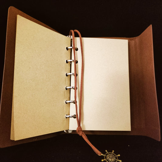 Notebook - Faux leather Cover - Brown