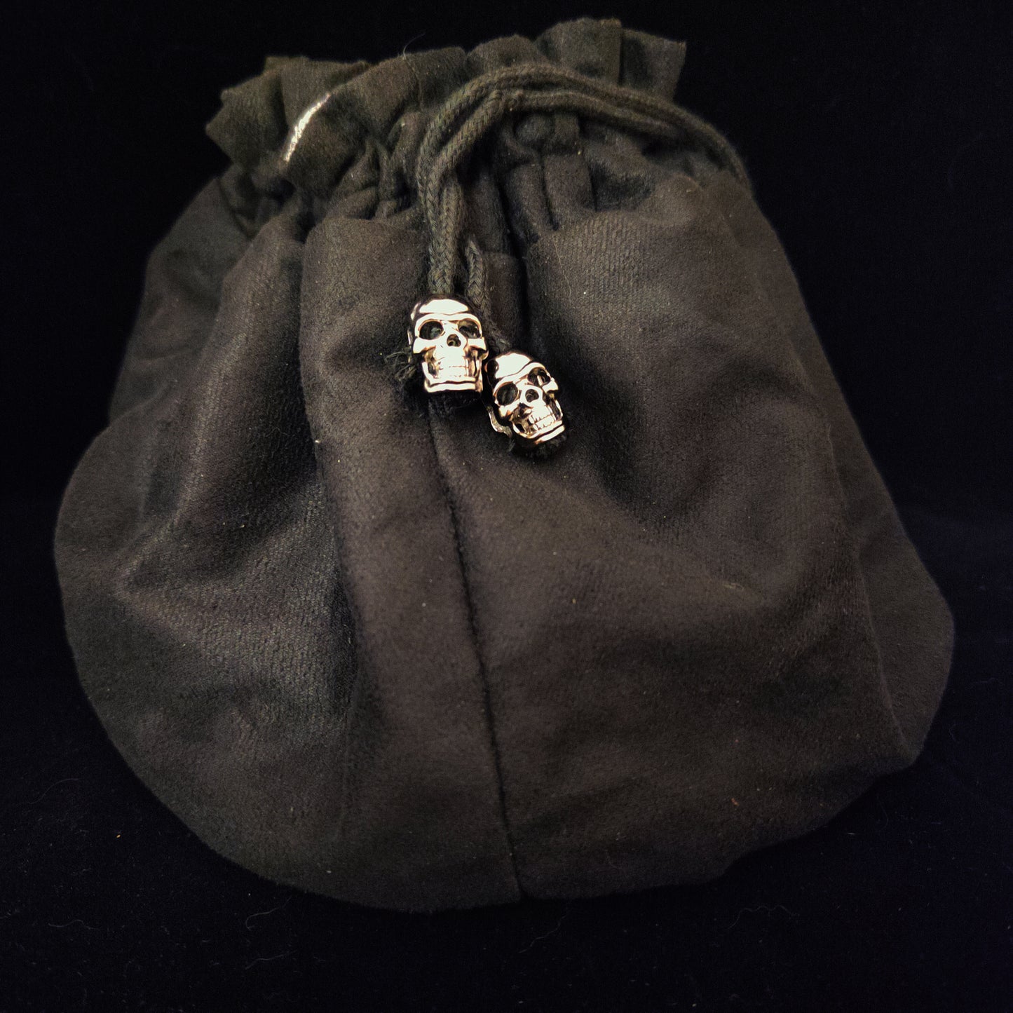 Dice Bag - Black/Grey (8 pockets)
