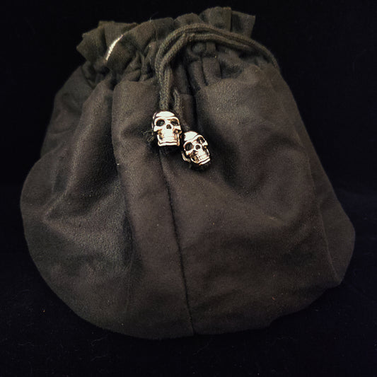 Dice Bag - Black/Grey (8 pockets)