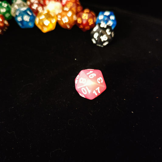 Dice d20 - Pink