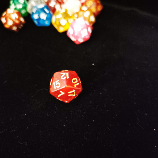 Dice d20 - Red