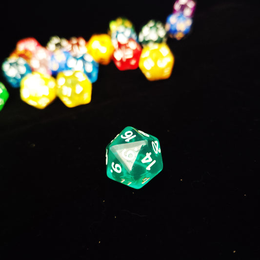 Dice d20 - Lime
