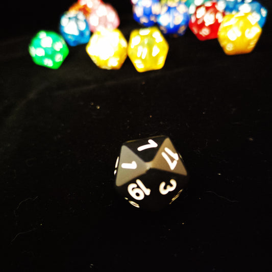 Dice d20 - Black