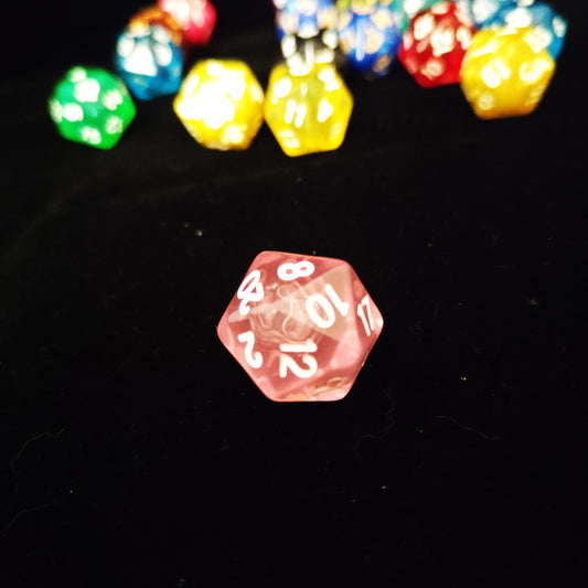 Dice d20 - Light Pink