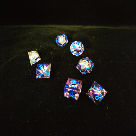 Dice set - Purple - Dragon eye (7pcs)