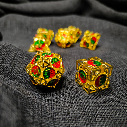 King's Ransom: Sovereign - 7pcs - Hollow Metal Dice Set