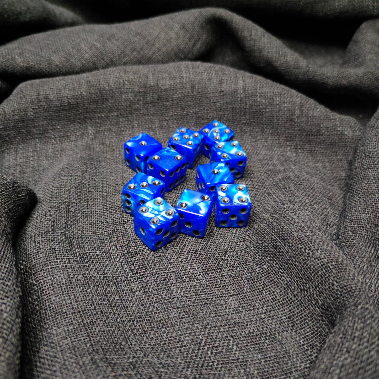 Dice - 6 sided - Blue (10pcs)