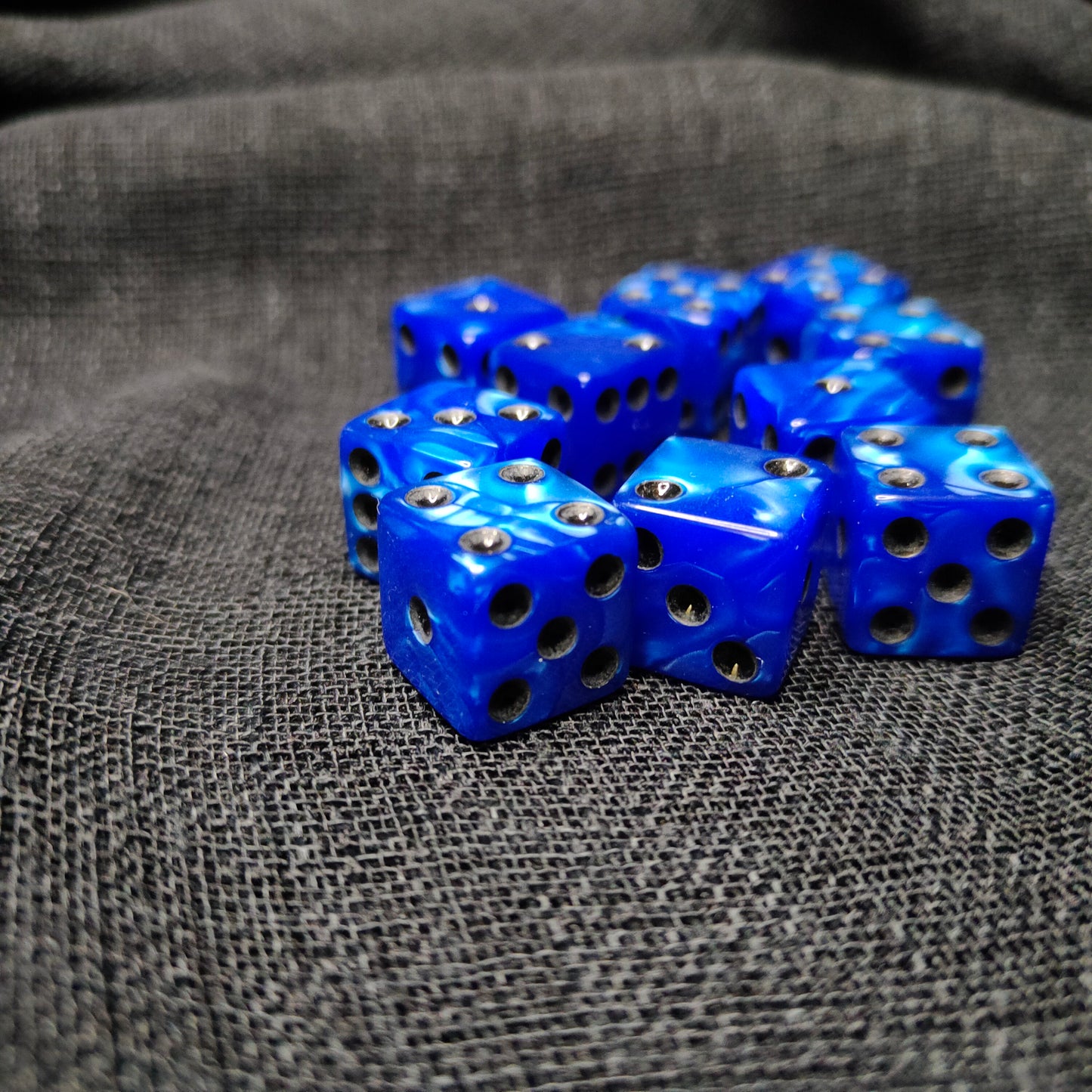 Dice - 6 sided - Blue (10pcs)