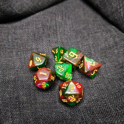 Starfall Veil Dice Set - (7 pcs) - Multiple color options