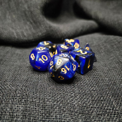 Starfall Veil Dice Set - (7 pcs) - Multiple color options