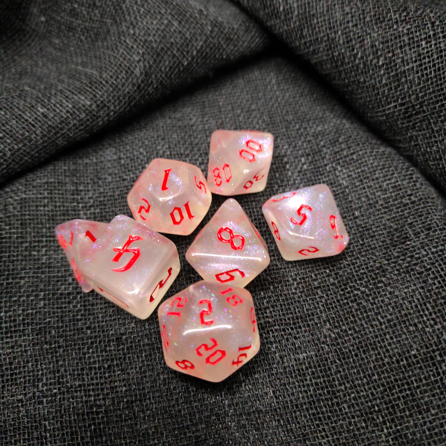 Tidal Echoes Dice Set - (7pcs) - Multiple color options
