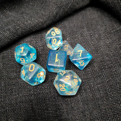 Tidal Echoes Dice Set - (7pcs) - Multiple color options