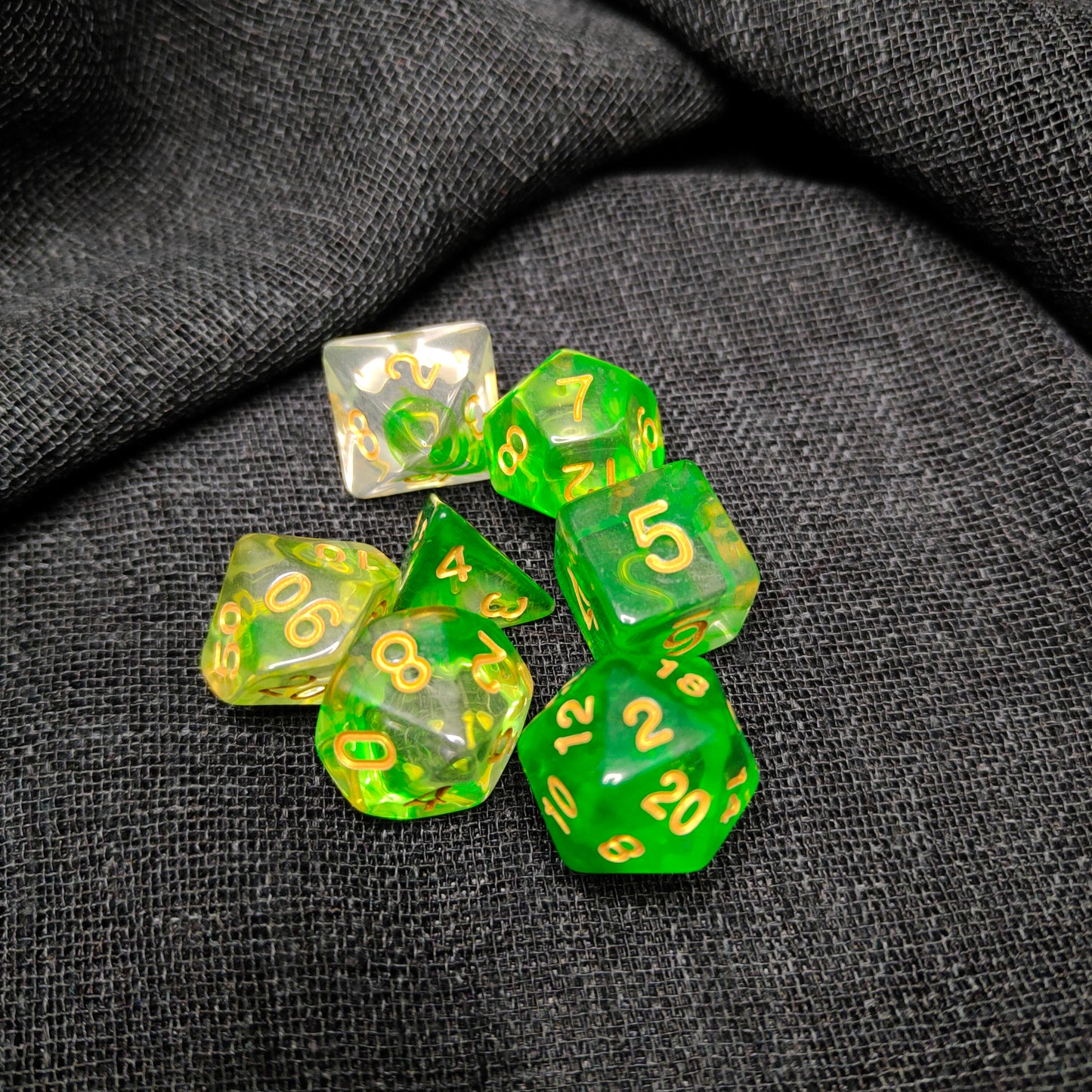 Tidal Echoes Dice Set - (7pcs) - Multiple color options