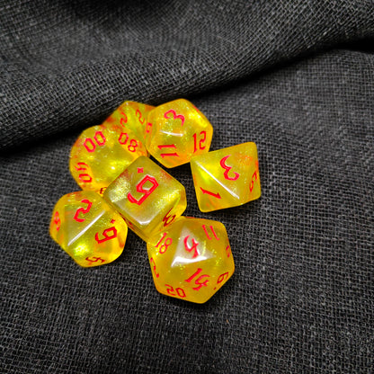 Tidal Echoes Dice Set - (7pcs) - Multiple color options