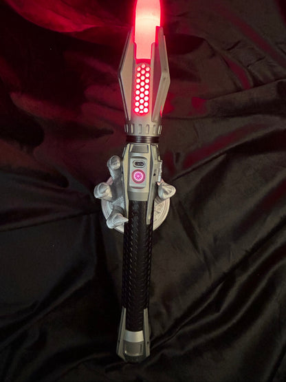 Quantum Saber, black with silver details - Neopixel Edition